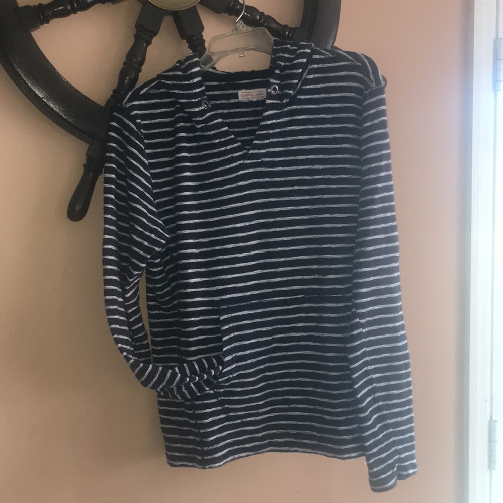 Men's Cape Juby nautical hoodie w/frnt pocket sz M